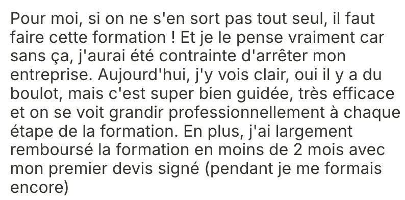 Preuve de Cloé : 5500€ après 3 mois