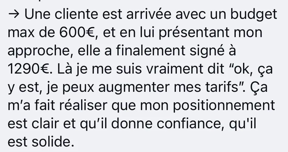 Preuve d’Élodie : de 250€ à 4000€ par mois