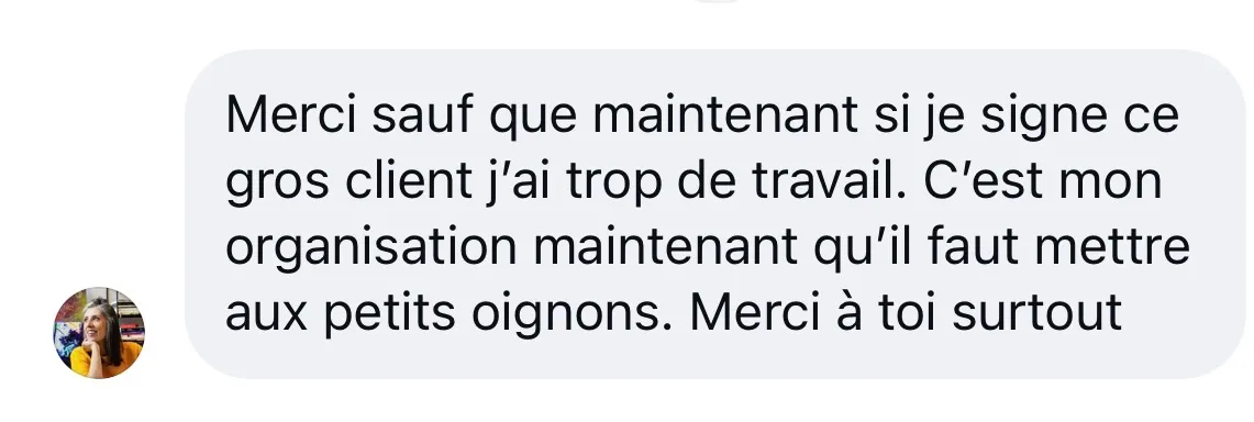 Preuve de Raphaëlle : de 600€ à 1500€ le packaging